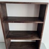 Patinated wood shelf