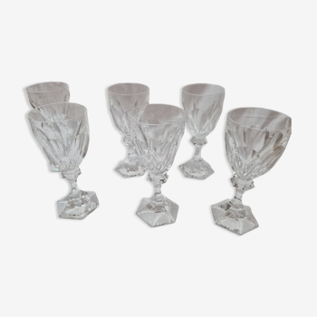 6 verres cristal St Louis, Chambord