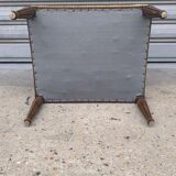 Louis XVI period wooden and velvet ottoman