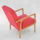 Fauteuil kadr framboise
