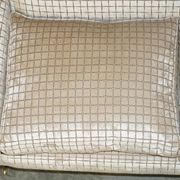 Canapé et repose-pieds en tissu, faits main en Angleterre