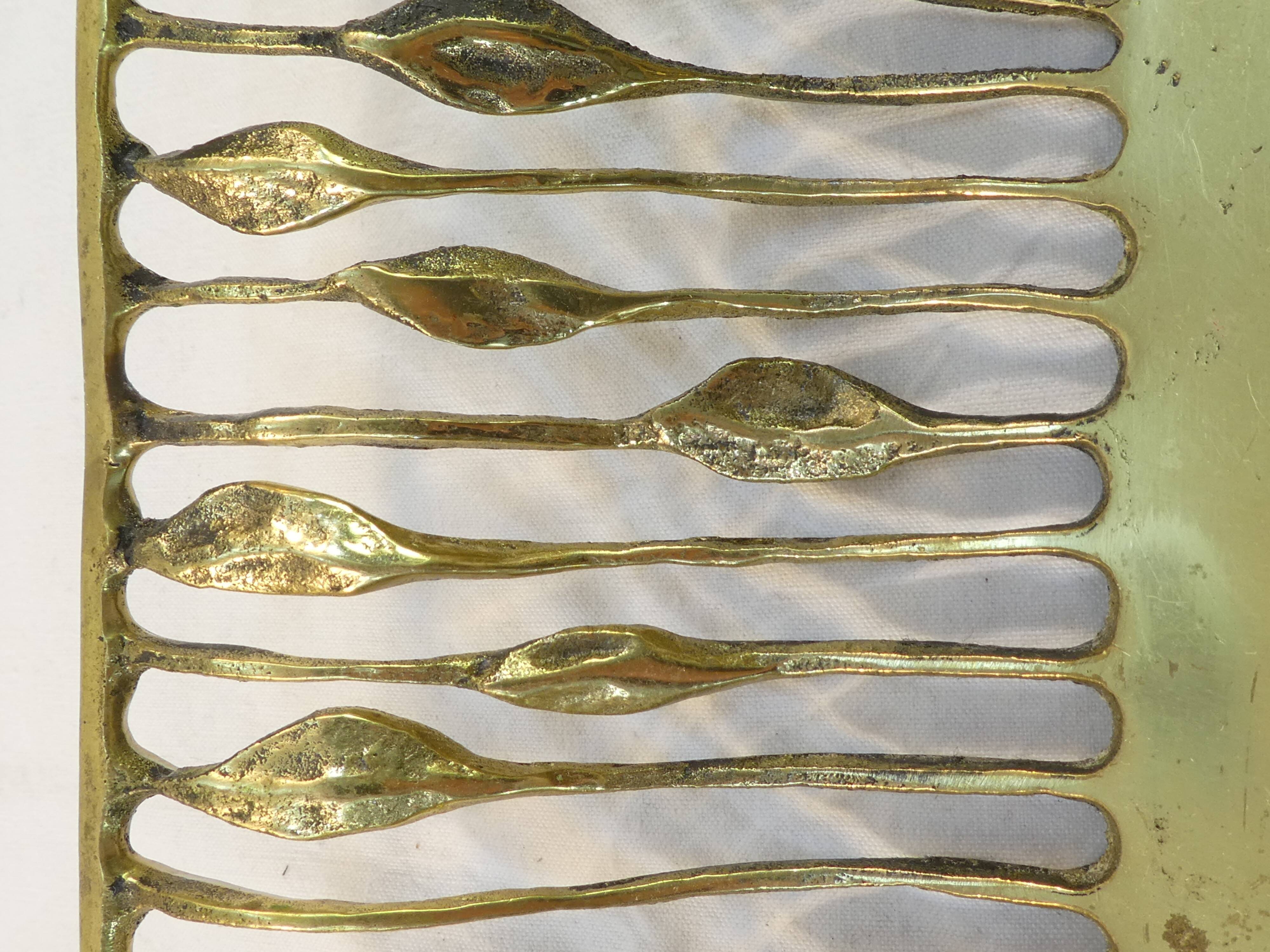 Vintage bronze fruit basket design austrian year 50