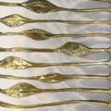 Vintage bronze fruit basket design austrian year 50