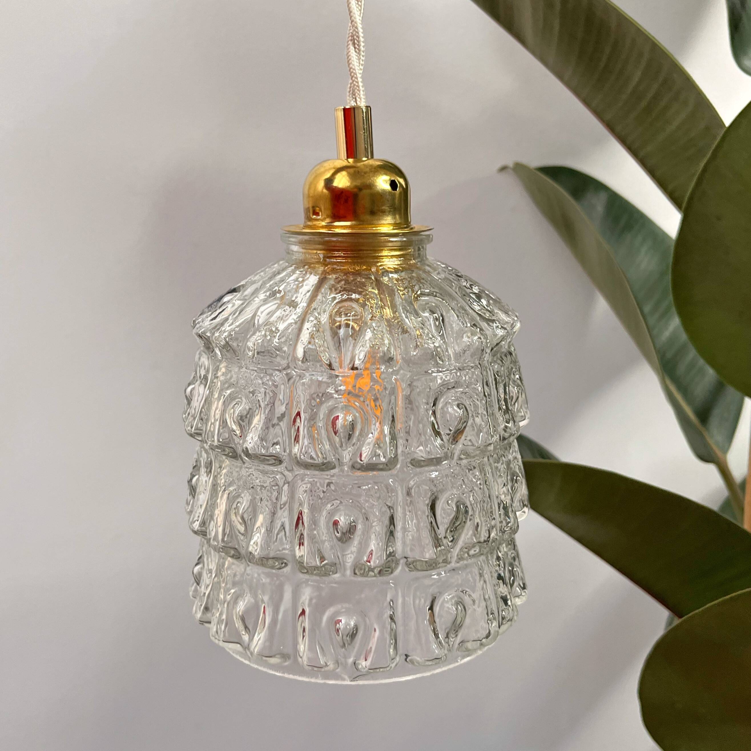 Bubble glass pendant lamp Bella model