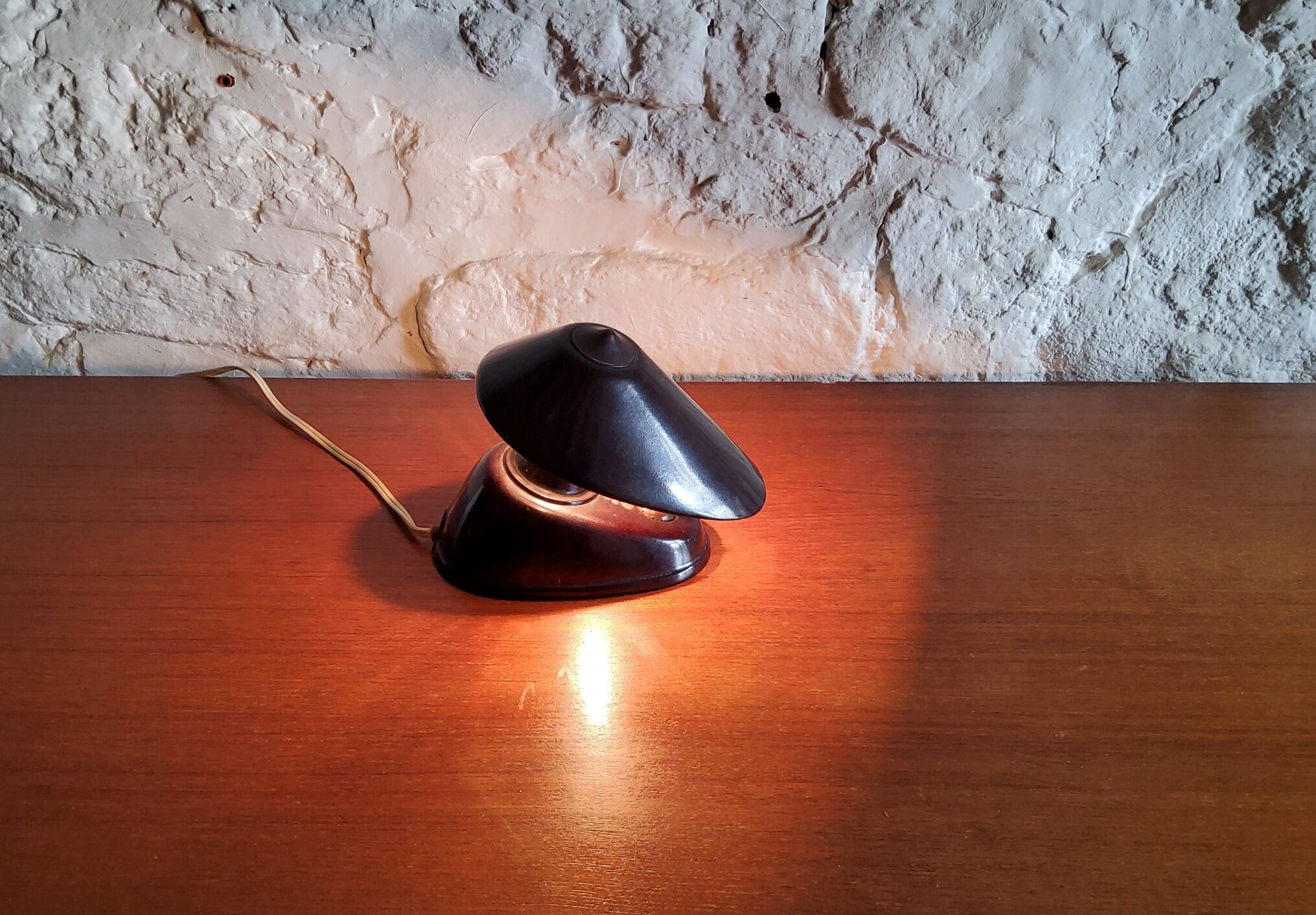 Bakelite desk lamp, bauhaus 1930 - 50