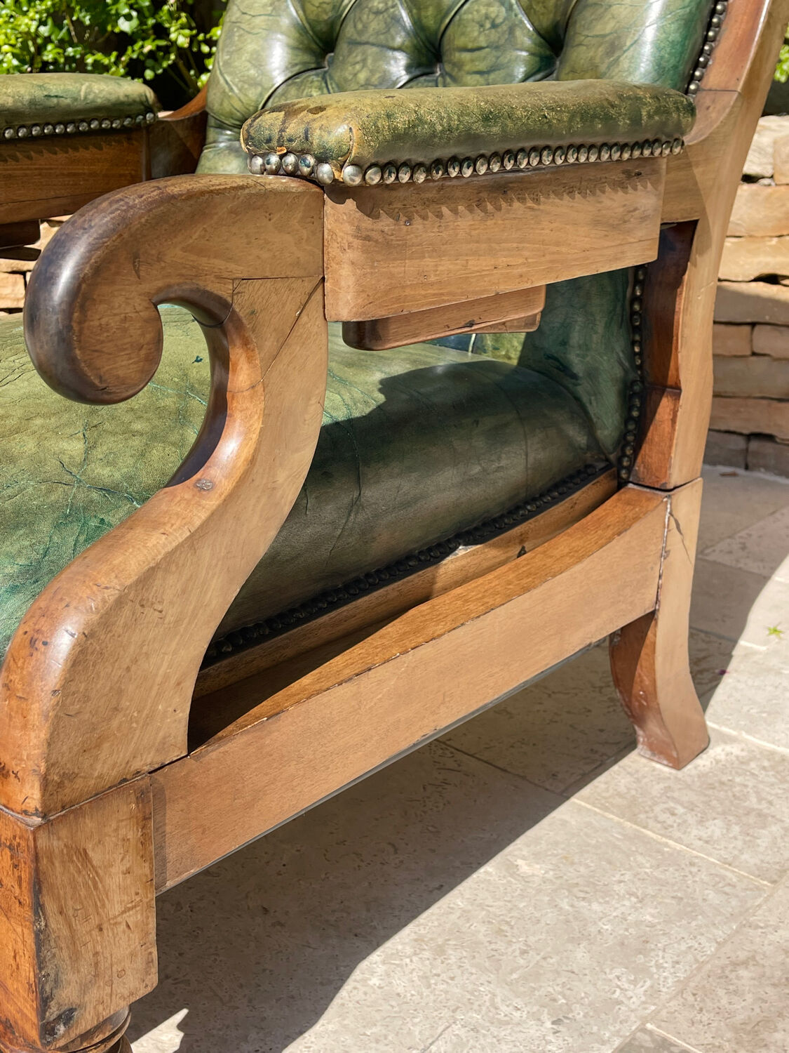 Chesterfield Mahogany Armchair