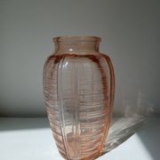 Vase en verre orange