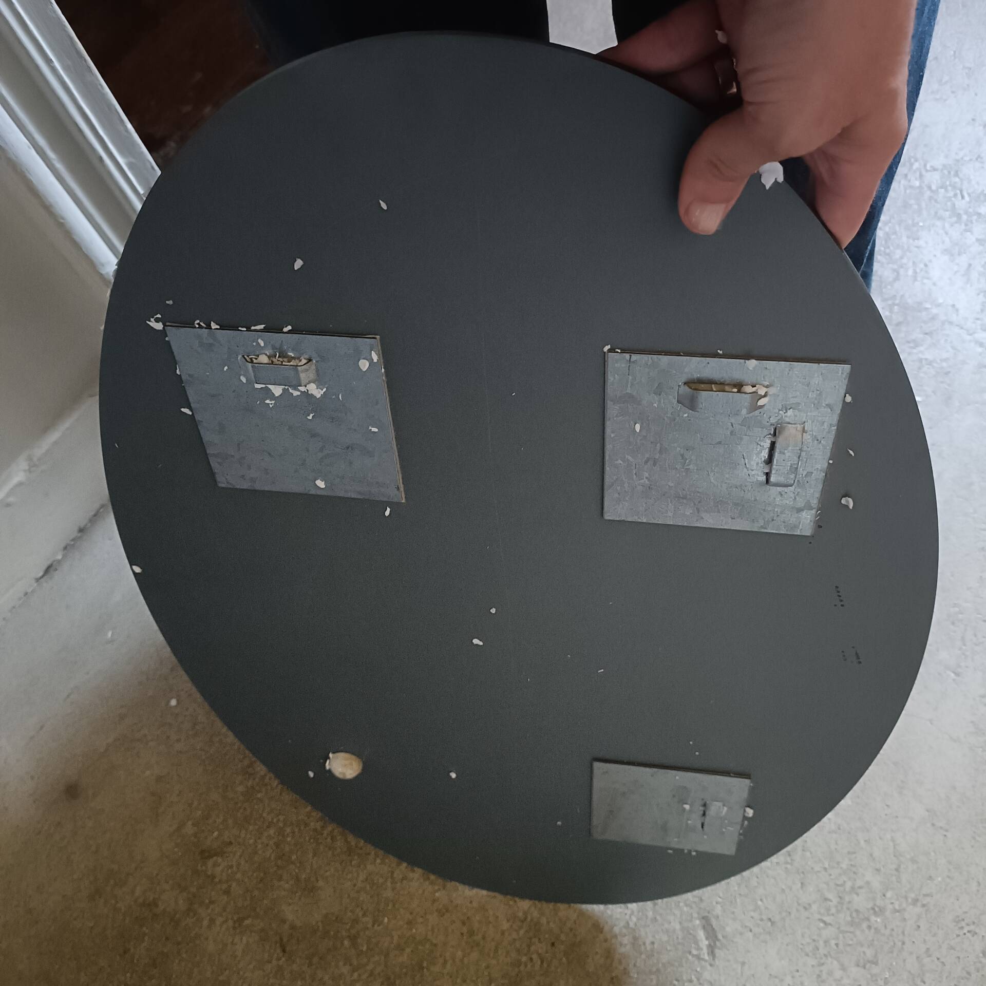 Bevelled oval mirror from the seventies