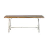 Table avec une base en fer