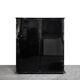 Vintage Italian Black wardrobe by Gianfranco Frattini for Molteni, 1970s