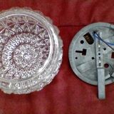 Glass ceiling lamp, vintage
