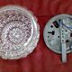 Glass ceiling lamp, vintage