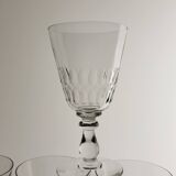 6 crystal wine glasses