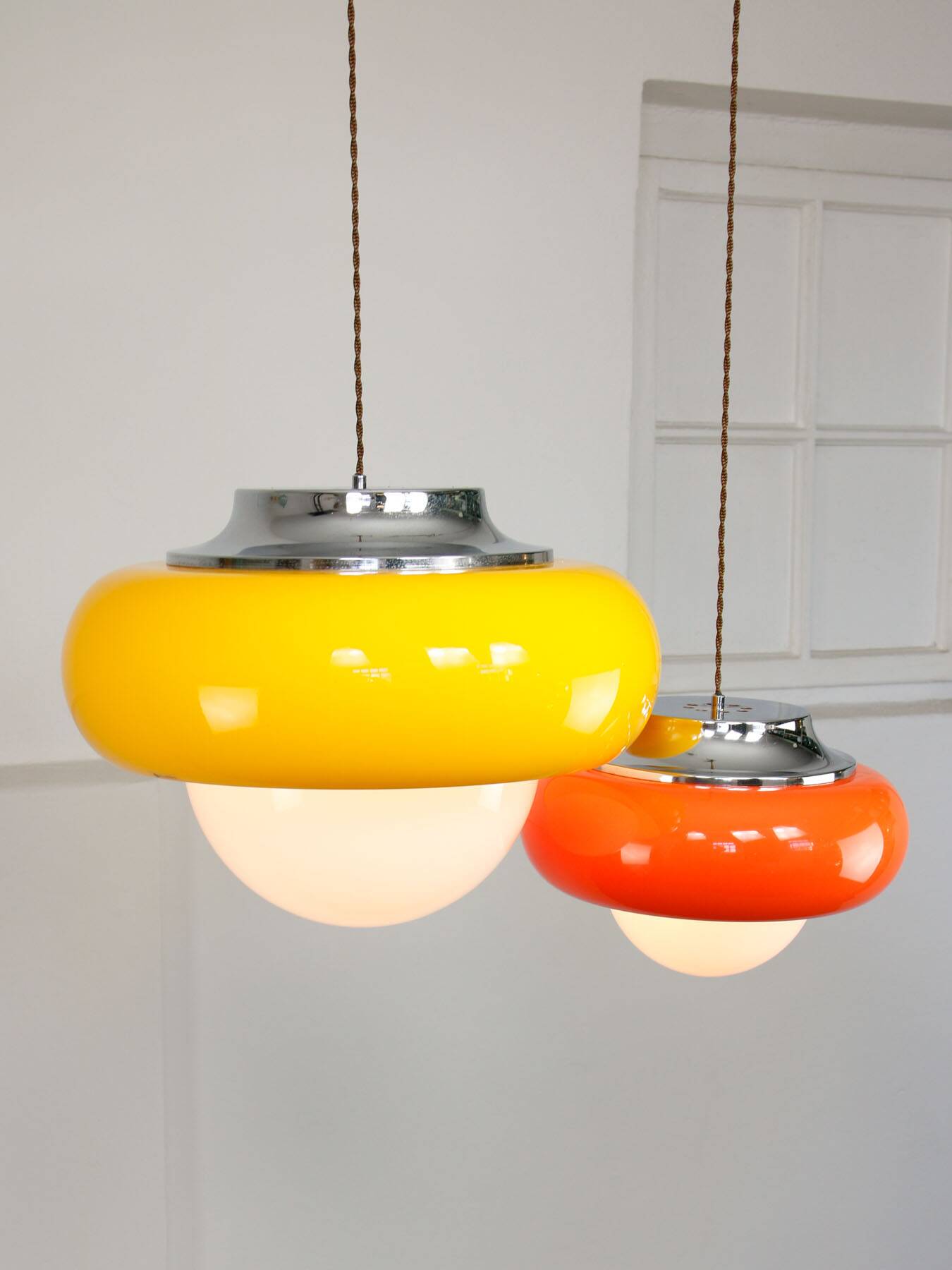 Space Age Model Best Pendants from Guzzini, 1970s, set of 2