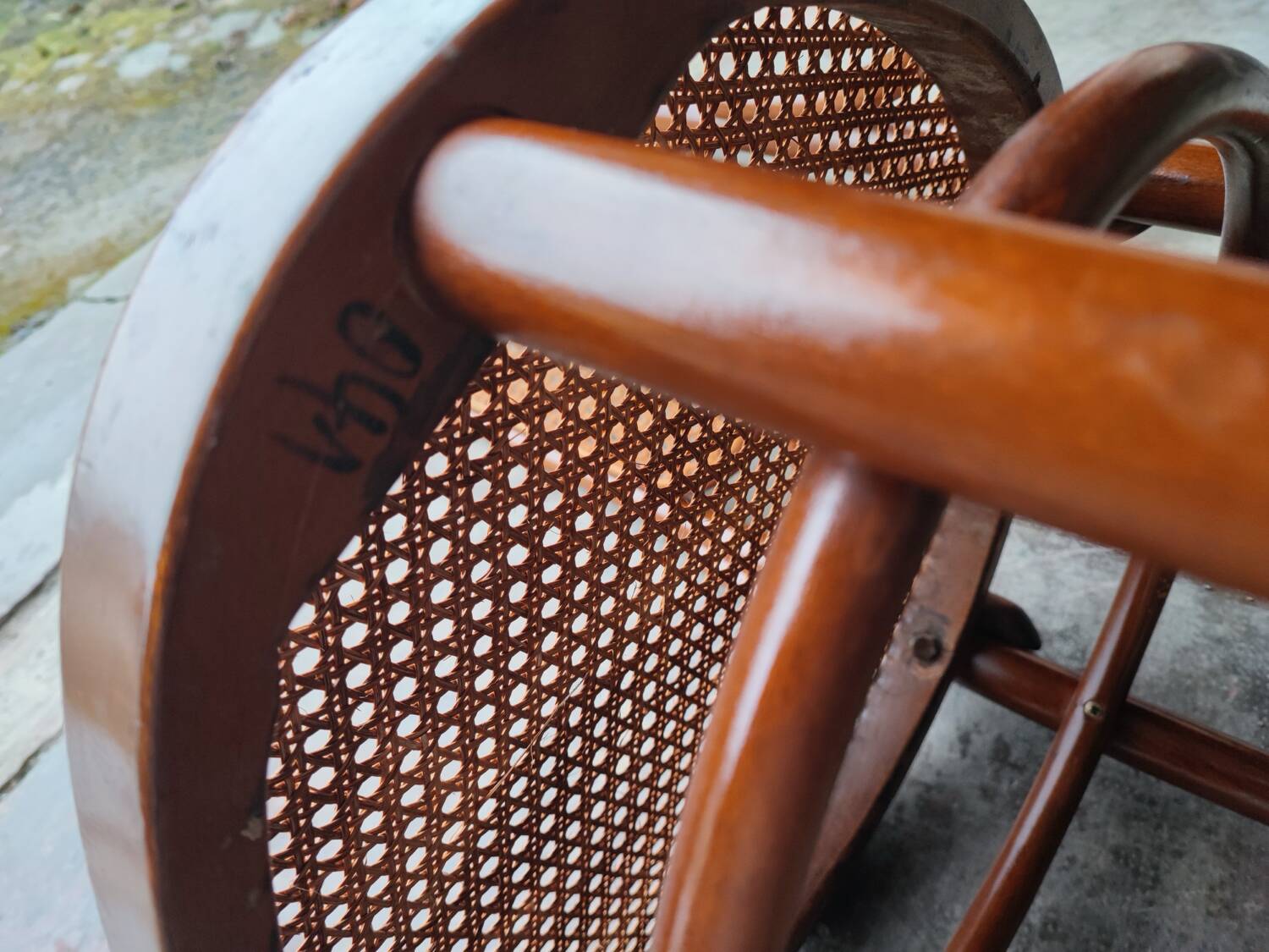 Set of 5 Thonet Long John chairs