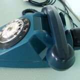 Blue vintage phone