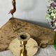 Cellar rat candle holder with brass ring