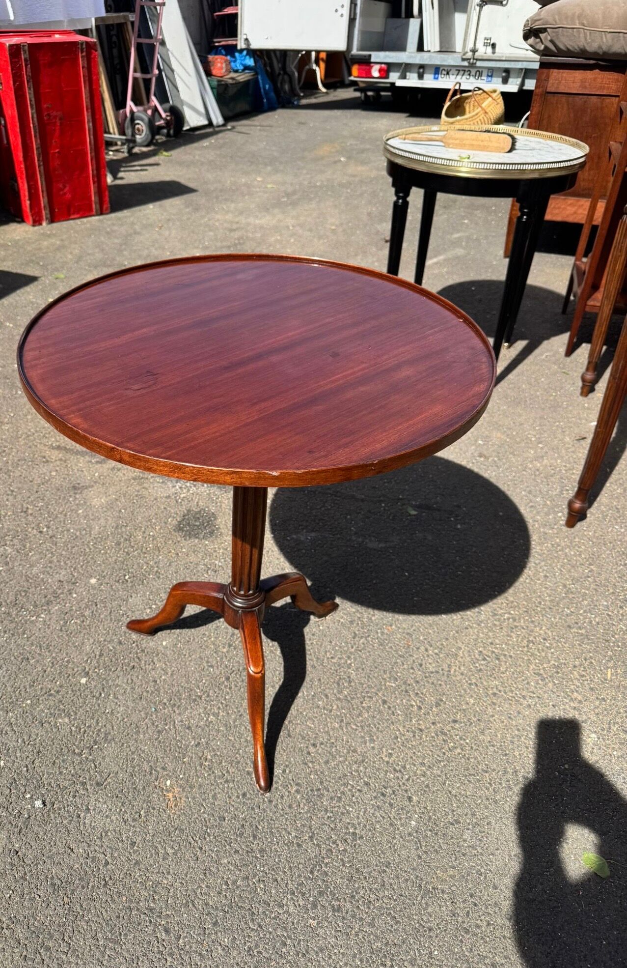 Rare stamped Guéridon by Mailfert / Erotic furniture / Curiosity