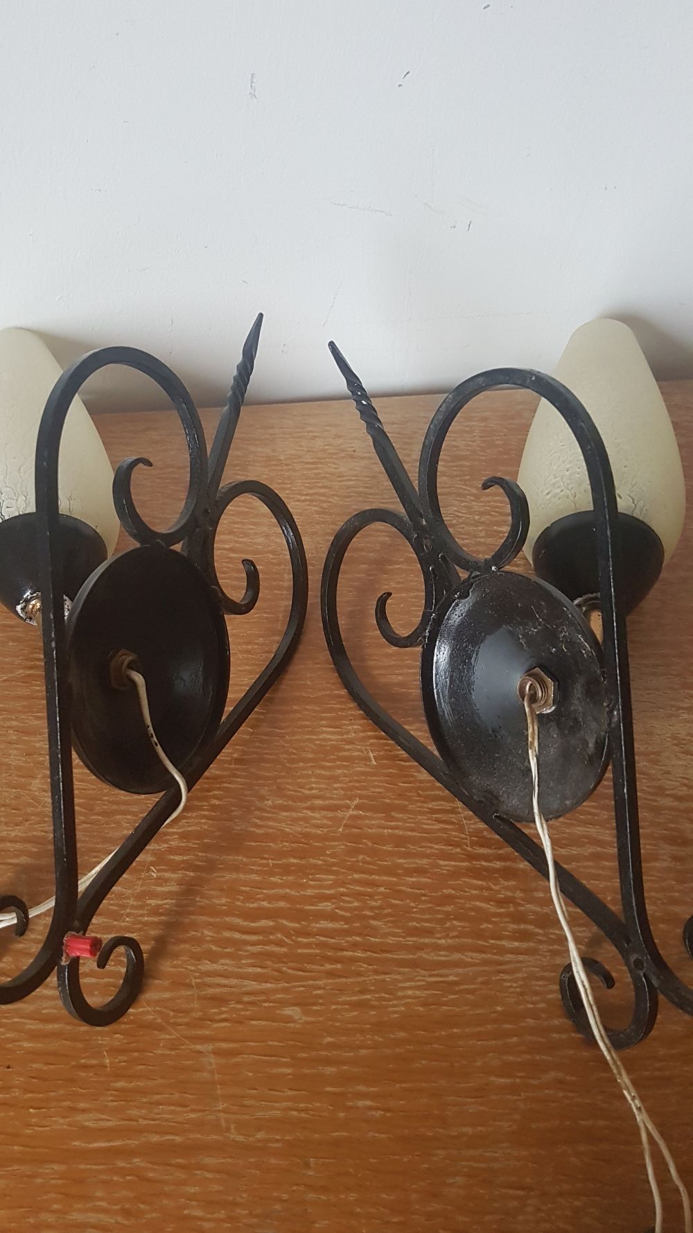 Pair of sconces, 50-60s