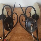 Pair of sconces, 50-60s