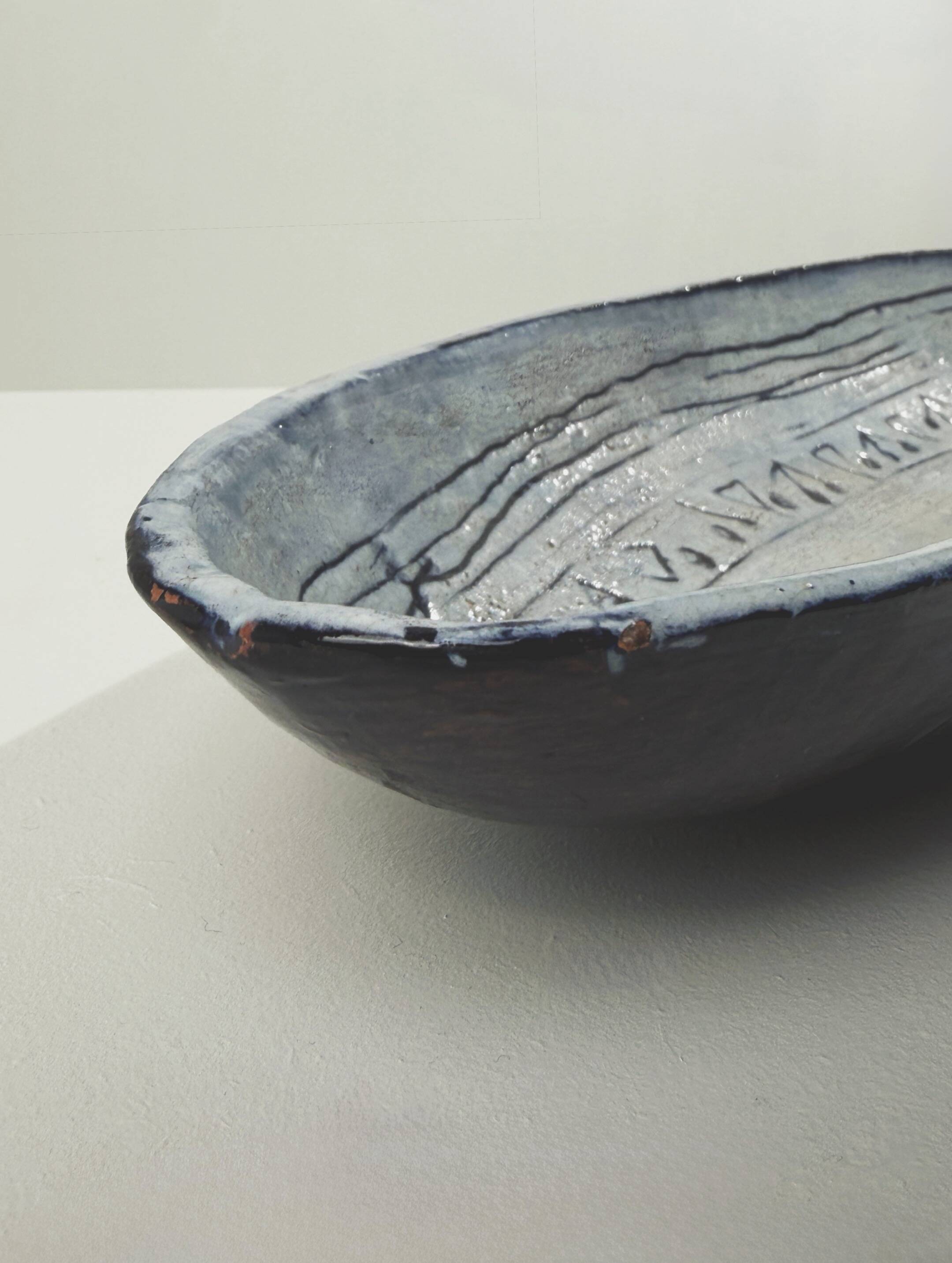 Large ceramic catchall, 1960