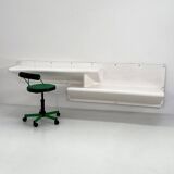 Space Age Wall Unit with Desk/Bench or Shelves, 1970s