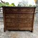 Antique Louis-Philippe elm burl chest of drawers, four drawers