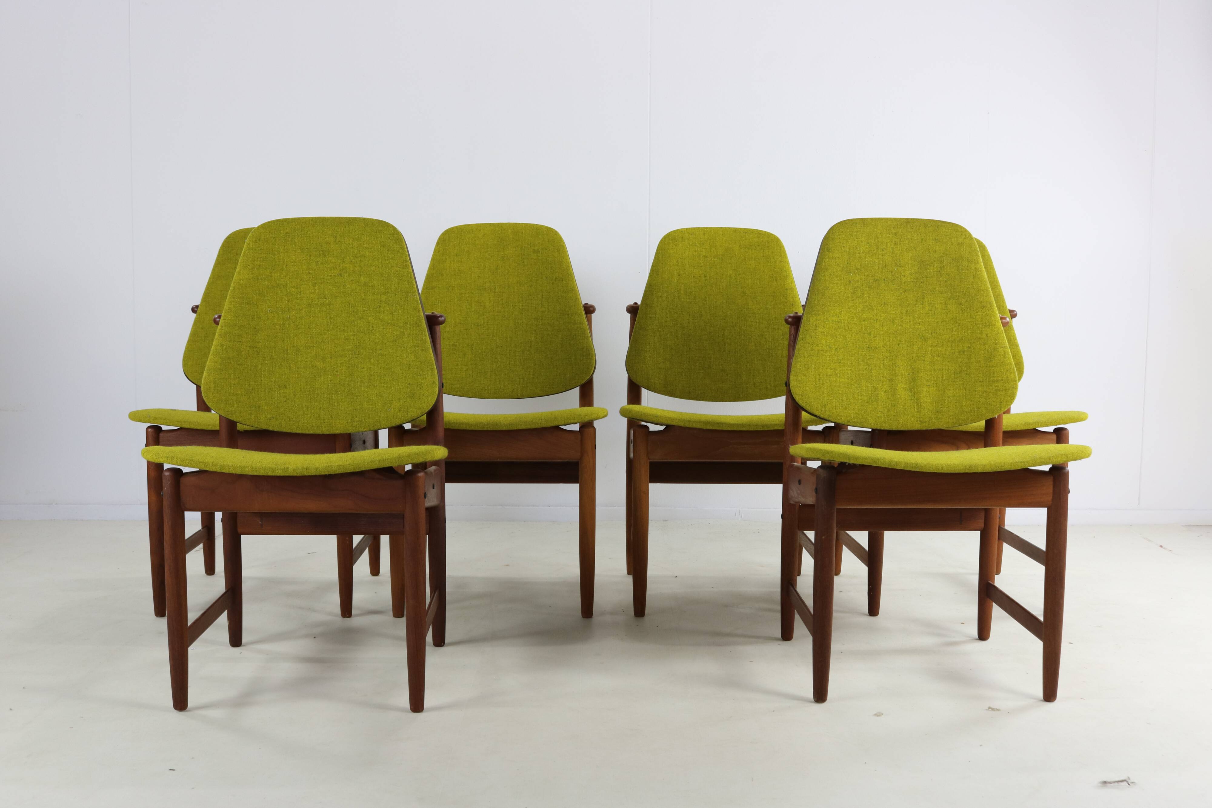 Ensemble de six chaises à manger design danois par Arne Hovmand Olsen