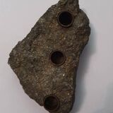 Vintage stone candleholder made by Saulo AS in Sulitjelma, Norway