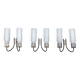 Mid-Century Modern set of three sconces in Arredoluce style. Italy 1950s