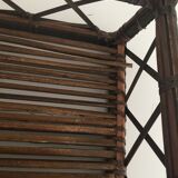 Old openwork bamboo basket