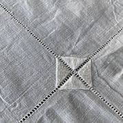 Nappe et 12 serviettes brodées et monogrammées