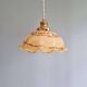 Art Deco marbled opaline pendant light, Scailmont, 1920-30