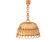 Mid-century Spanish rattan pendant lamp