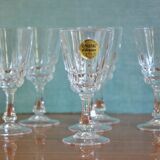 Set of 6 Arques crystal glasses