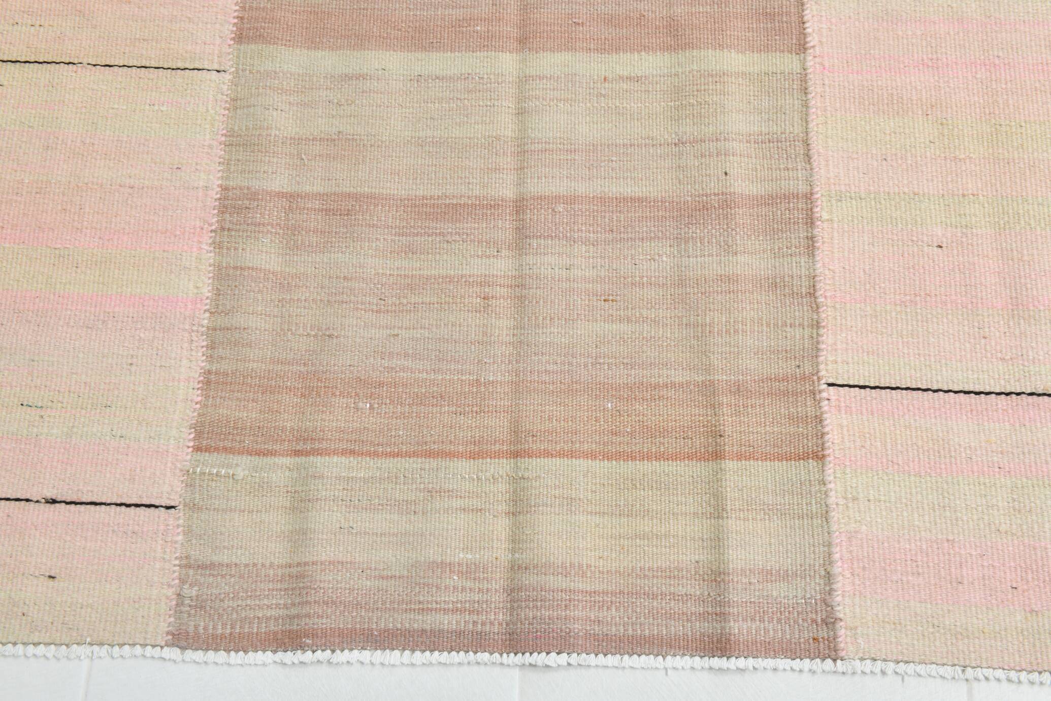 Tapis Kilim moderne pastel doux 7x10, 217x321 cm