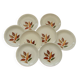 Set of 8 dessert plates in earthenware from ORCHIES. Model Underwood.