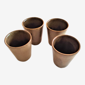 Digoin stoneware cups 1 set of 4 pieces