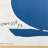 Lithographic poster after Graceful Blue Nude of 52 by MATISSE, Musée de Céret, 1980 (Mourlot)