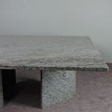 Modern mid-century granite coffee table