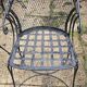 6 fauteuils jardin fer forgé