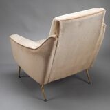 Pair of velvet chairs from the 50s