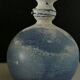 Ball blue glass vase