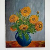Huile sur toile nature morte