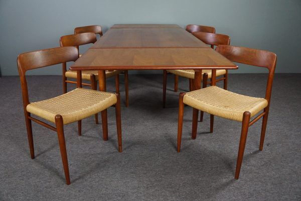 Set of 6 chairs and dining table Niels Otto Møller