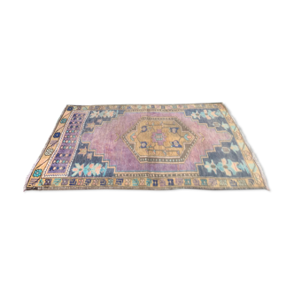 Tapis turc oushak 143x80 cm vintage