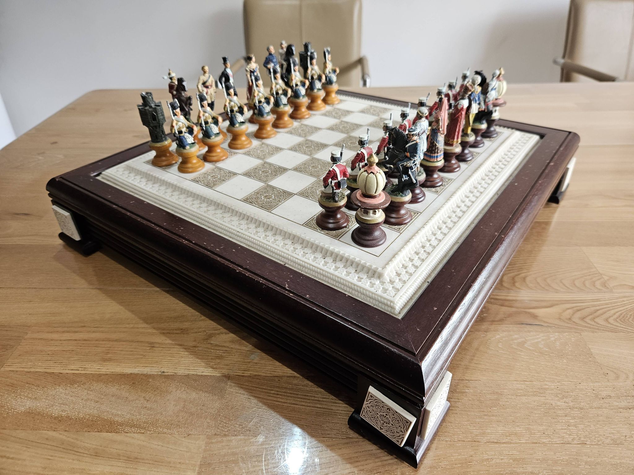 Franklin Mint Raj Collectible Chess Sets, 1970s.