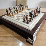 Franklin Mint Raj Collectible Chess Sets, 1970s.