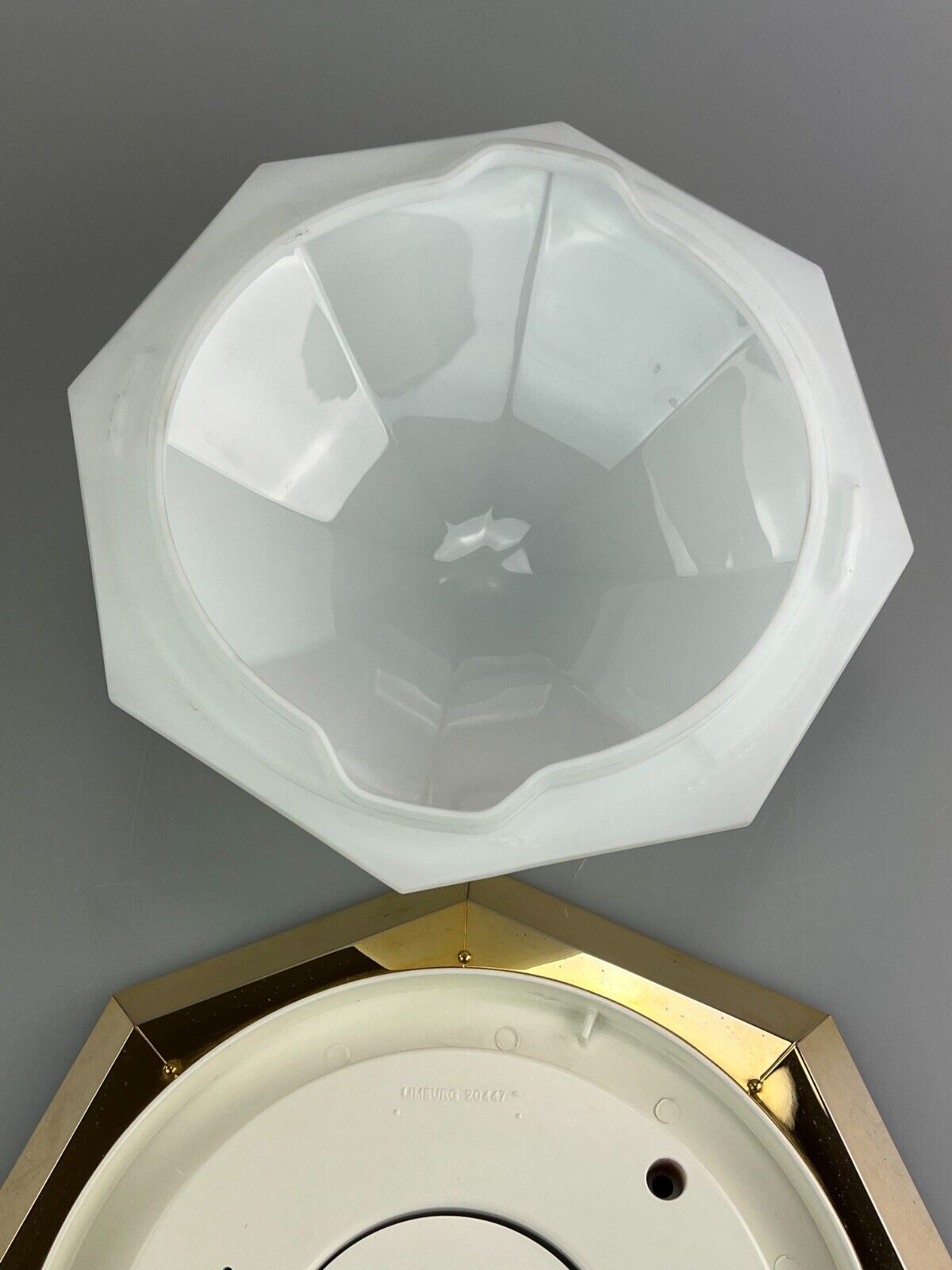 60s 70s Limburg Glashütte Plafoniere ceiling lamp glass space design lamp
