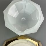 60s 70s Limburg Glashütte Plafoniere ceiling lamp glass space design lamp